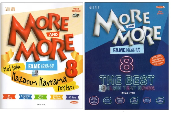 Kurmay Elt 8. More More Fame The Best English Test Book+ Kazanım Kavrama Föyleri ürün görseli 1