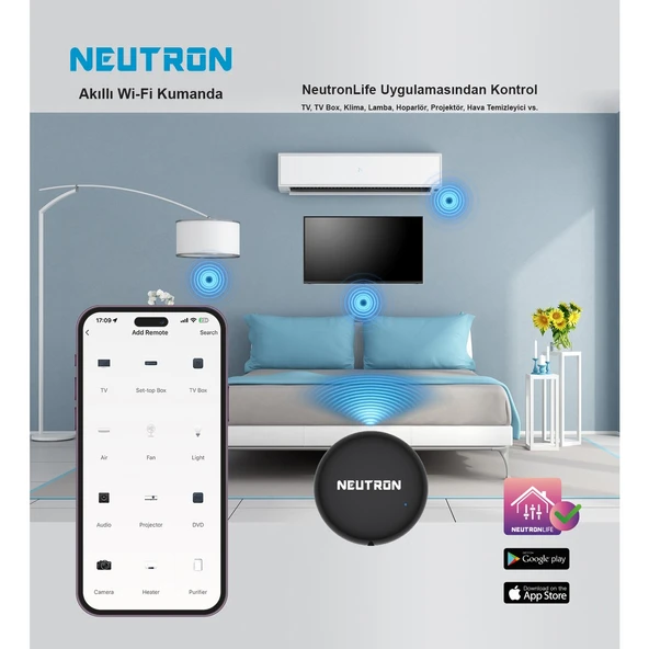 NEUTRON NTL-IR-02S WİFİ AKILLI KUMANDA ürün görseli 1