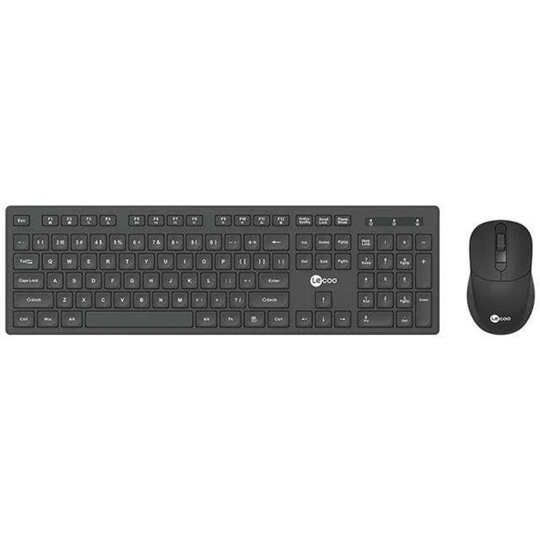 Lenovo Lecoo KW201 Kablosuz Q Klavye - Mouse Set Siyah ürün görseli 1