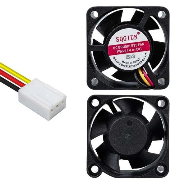 Powermaster IC-216 3P Kablolu 40X40X20 Mm 24 Volt Fırçasız DC Kasa Fanı ürün görseli 1