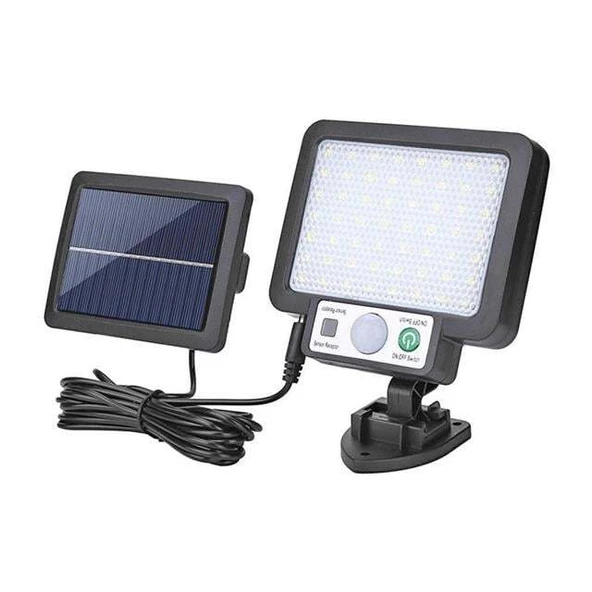 Powermaster JX-F56 Solar Panelli Hareket Sensörlü Üç Modlu Duvar Lambası ürün görseli 1