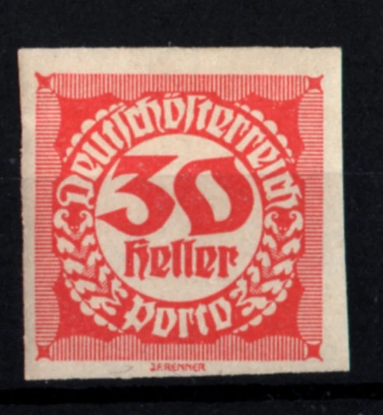 EABİ-Avusturya 1920 Dantelsiz Taxe Pulları 30 H (ws1355) ürün görseli 1