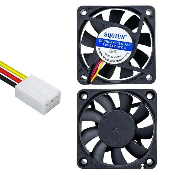PowerMaster IC-216A Fırçasız DC Fan 60X60X15mm 24 Volt 3 Pin (Seri 1) ürün görseli 1