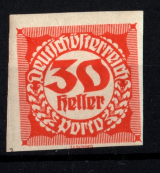 EABİ-Avusturya 1920 Dantelsiz Taxe Pulları 30 H (ws1354) ürün görseli 1