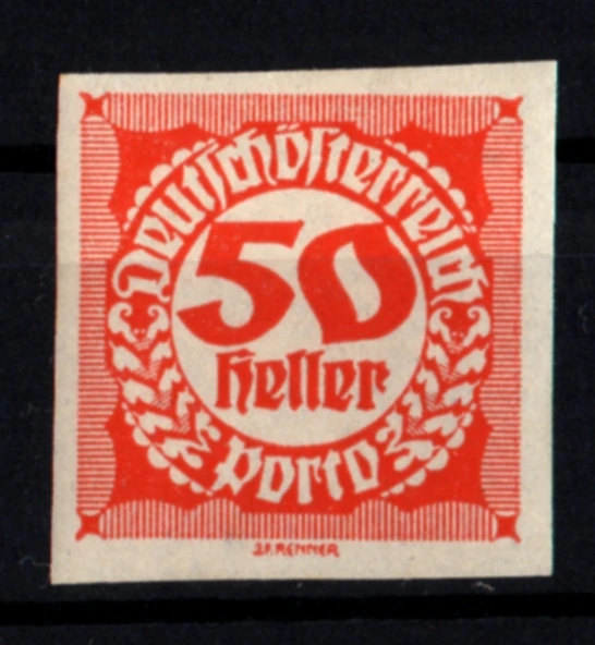 EABİ-Avusturya 1920 Dantelsiz Taxe Pulları 50 H (ws1357) ürün görseli 1
