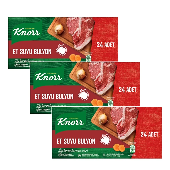 Knorr Et Suyu Bulyon 24 lü 240 Gr x 3 Adet ürün görseli 1