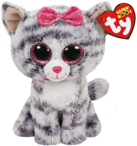 PARAPLY TY Kiki - Grey Cat Reg 15cm Kız Erkek Çocuk Oyuncak Eğitici Oyuncaklar ürün görseli 1