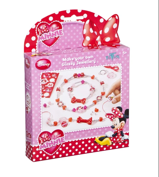 PARAPLY Disney Minnie Kolye-Bileklik Tasarım Seti Kız Erkek Çocuk Oyuncak Eğitici Oyuncaklar ürün görseli 1