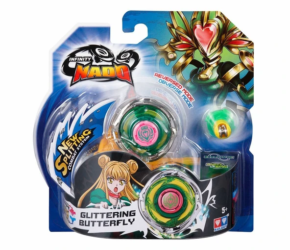 PARAPLY Infinity Nado Standart Metal Seri Glittering Butterfly Kız Erkek Çocuk Oyuncak Eğitici Oyuncaklar ürün görseli 1