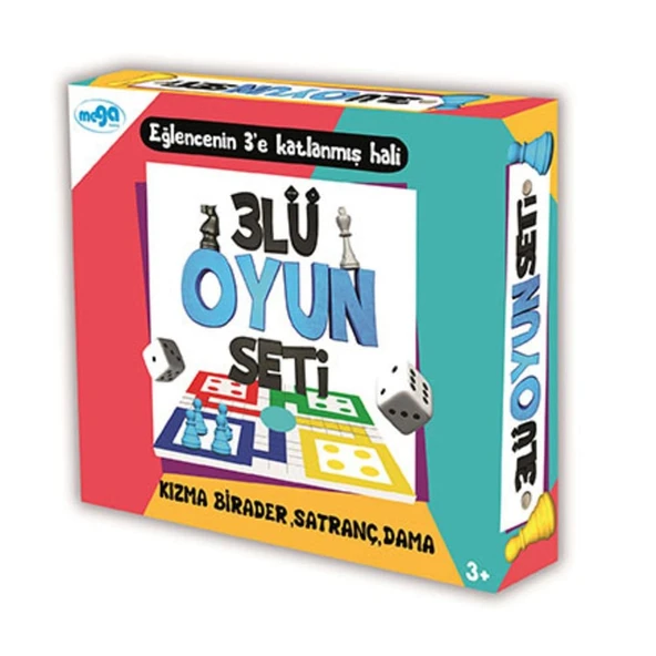 PARAPLY Üçlü Oyun Seti Kız Erkek Çocuk Oyuncak Eğitici Oyuncaklar ürün görseli 1