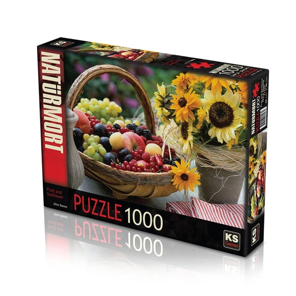 PARAPLY 11227 Puzzle 1000/FRUİT AND SUNFLOWER PUZZLE 1000 PARÇA Kız Erkek Çocuk Oyuncak Eğitici Oyuncaklar ürün görseli 1
