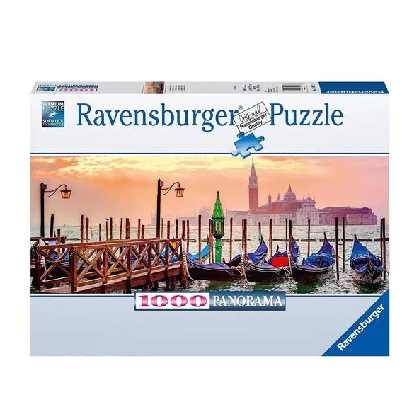 PARAPLY 150823 Ravensburger, Gondollar, 1000 Parça Puzzle Kız Erkek Çocuk Oyuncak Eğitici Oyuncaklar ürün görseli 1