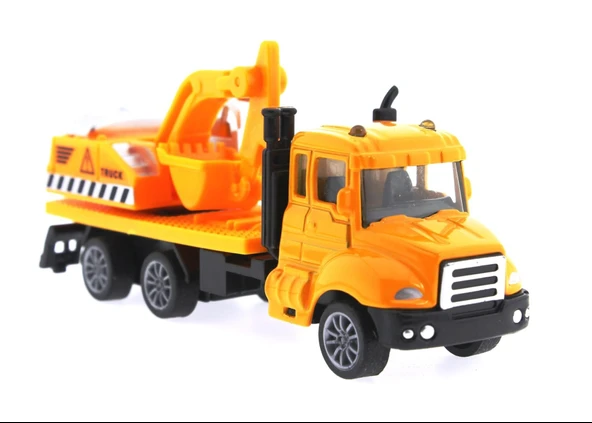 PARAPLY Çek Bırak Metal Mini Sarı Kepçe Kız Erkek Çocuk Oyuncak Eğitici Oyuncaklar ürün görseli 1