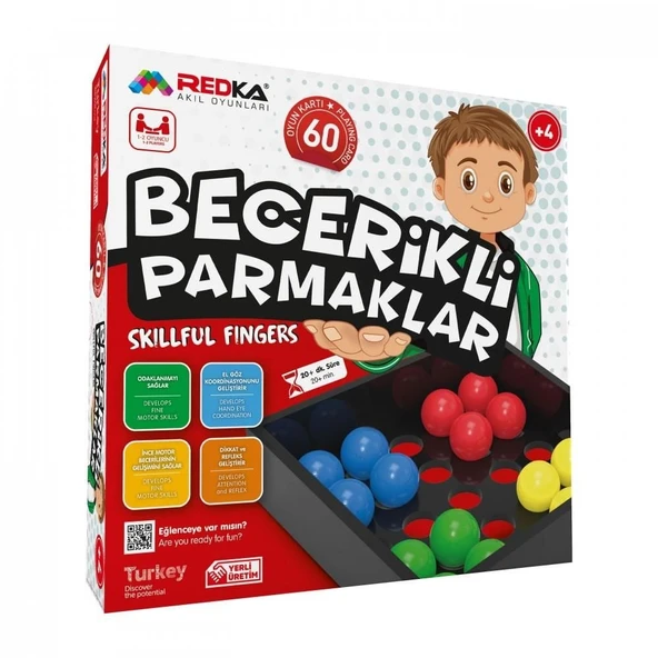 PARAPLY Redka Becerikli Parmaklar Akıl Zeka Kutu Oyunu Kız Erkek Çocuk Oyuncak Eğitici Oyuncaklar ürün görseli 1