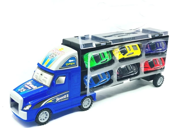 PARAPLY Taşınabilir Die Cast Metal Araçlı Kaydıraklı Tır Kız Erkek Çocuk Oyuncak Eğitici Oyuncaklar ürün görseli 1