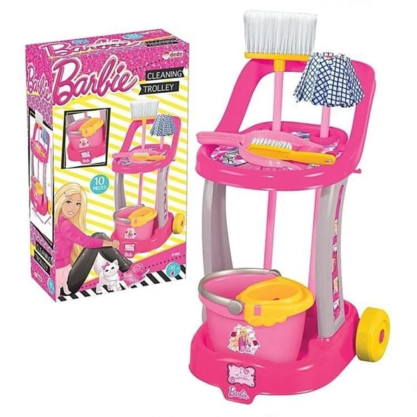 PARAPLY Orjinal Lisanslı Barbie OyuncakTemizlik Arabası Kız Erkek Çocuk Oyuncak Eğitici Oyuncaklar ürün görseli 1