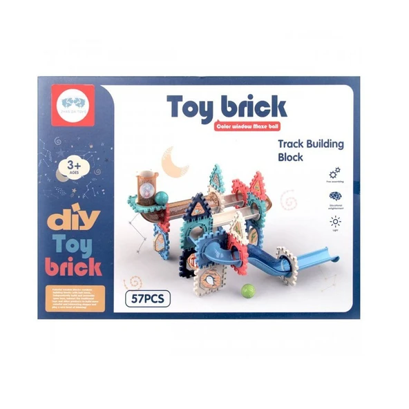 PARAPLY 3253 Toy Brick 3D Yapı ve Tasarım Blokları 57 Parça -Sunman Kız Erkek Çocuk Oyuncak Eğitici Oyuncakl ürün görseli 1