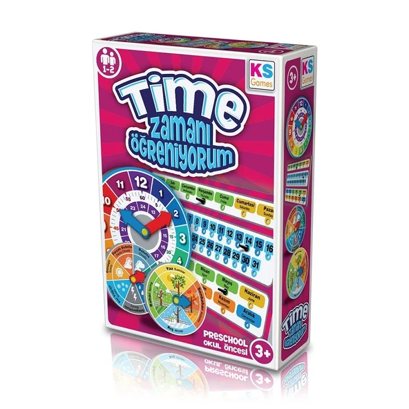PARAPLY ZO234 KS, Time - Zamanı Öğreniyorum / +3 yaş Kız Erkek Çocuk Oyuncak Eğitici Oyuncaklar ürün görseli 1