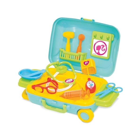 PARAPLY 03480 Barbie Doktor Set Bavulum Kız Erkek Çocuk Oyuncak Eğitici Oyuncaklar ürün görseli 1