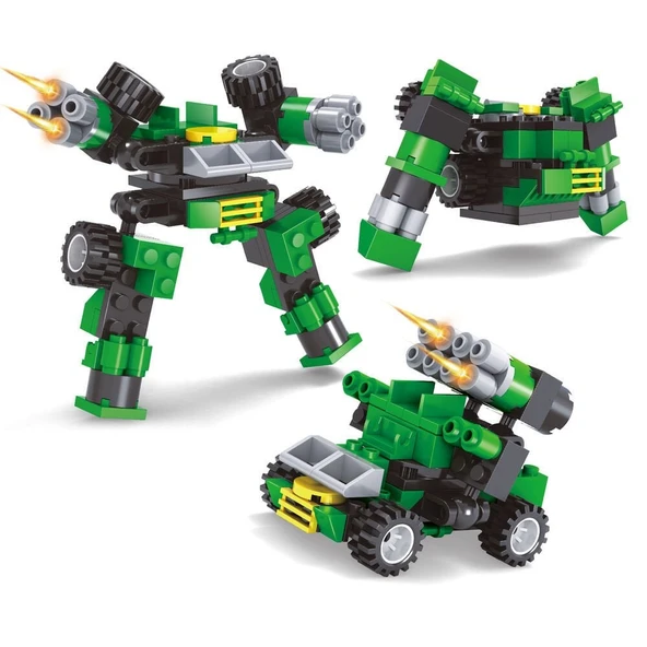 PARAPLY Ausini Titan Heroes Gunner-3 76 Parça Kız Erkek Çocuk Oyuncak Eğitici Oyuncaklar ürün görseli 1