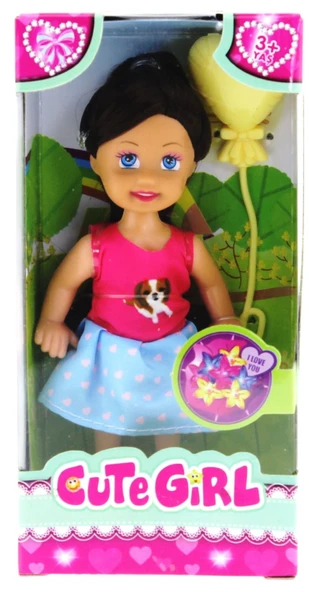 PARAPLY Cute Girl Sarı Balonlu Kumral Mini Bebek Kız Erkek Çocuk Oyuncak Eğitici Oyuncaklar ürün görseli 1