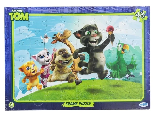 PARAPLY Konuşan Kedi Tom 48 Parça Puzzle Kız Erkek Çocuk Oyuncak Eğitici Oyuncaklar ürün görseli 1