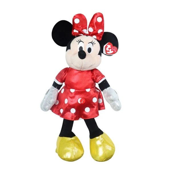 PARAPLY TY Sparkle Sesli Peluş Minnie Mouse Kırmızı 36cm Kız Erkek Çocuk Oyuncak Eğitici Oyuncaklar ürün görseli 1