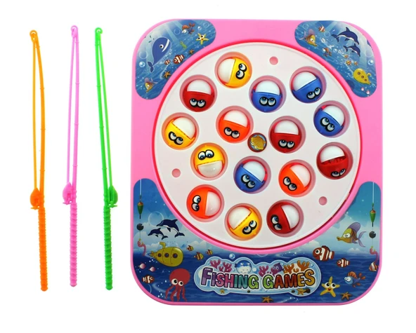 PARAPLY Kare Balık Tutma Oyunu Pembe Kız Erkek Çocuk Oyuncak Eğitici Oyuncaklar ürün görseli 1