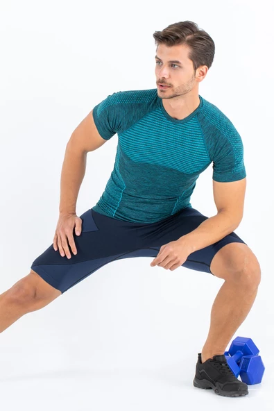 MioFit Erkek Active Kısa Kollu Dikişsiz Spor Tişört-341 ürün görseli 1