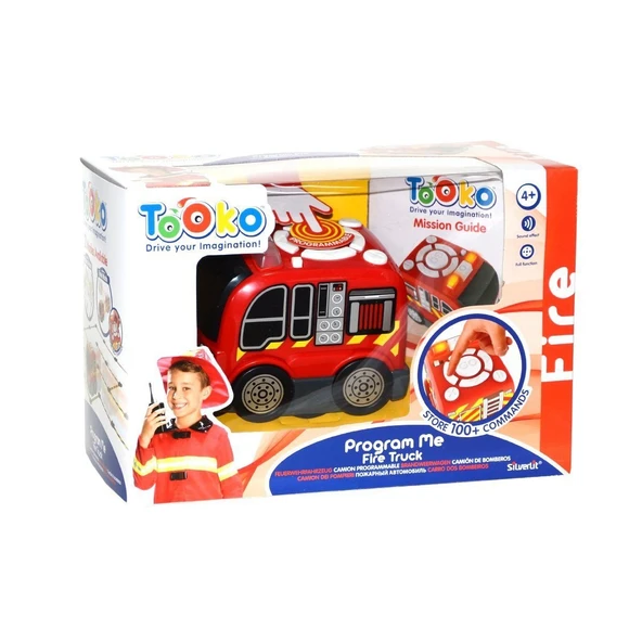 PARAPLY SIL/81470 Silverlit Tooko Programlanabilen İtfaiye Aracı Oyun Seti Kız Erkek Çocuk Oyuncak Eğitici O ürün görseli 1