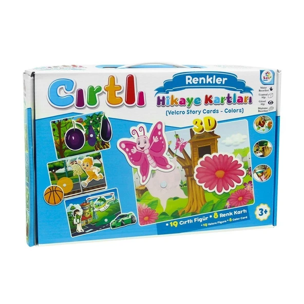 PARAPLY LC7207 Laço, Cırtlı Hikaye Kartları Renkler Kız Erkek Çocuk Oyuncak Eğitici Oyuncaklar ürün görseli 1