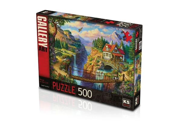 PARAPLY KS Puzzle 500 Parça House On The Cliff Kız Erkek Çocuk Oyuncak Eğitici Oyuncaklar ürün görseli 1