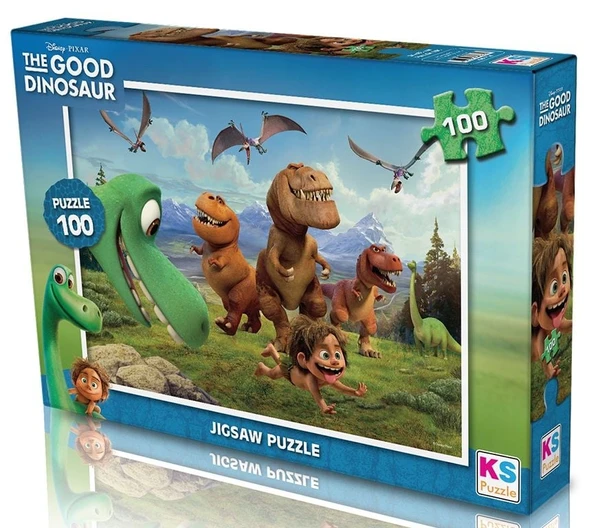 PARAPLY KS Puzzle 100 Parça Good Dinosaur Kız Erkek Çocuk Oyuncak Eğitici Oyuncaklar ürün görseli 1