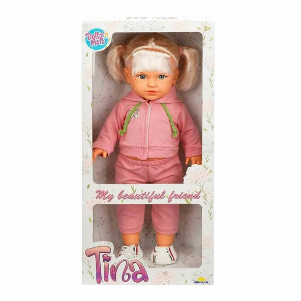 PARAPLY 40051 Tina Sporty Bebek 45cm -Sunman Kız Erkek Çocuk Oyuncak Eğitici Oyuncaklar ürün görseli 1