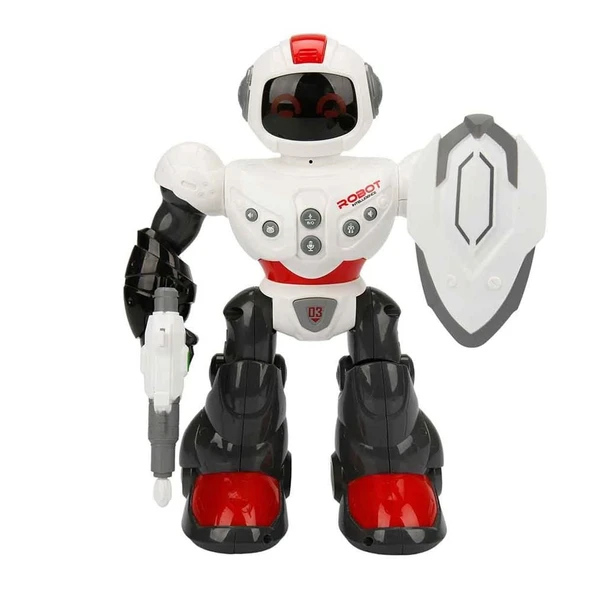 PARAPLY Müzikli Işıklı Savaşcı Yürüyen Robot 29cm 1adet Fiyatıdır Kız Erkek Çocuk Oyuncak Eğitici Oyuncaklar ürün görseli 1