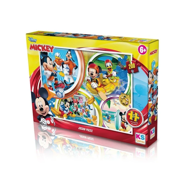 PARAPLY MCH 113 Mickey Mouse 200 Parça Puzzle -KS Puzzle Kız Erkek Çocuk Oyuncak Eğitici Oyuncaklar ürün görseli 1