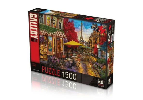 PARAPLY KS Puzzle 1500 Parça Evening İn Paris Paris'te Akşam Kız Erkek Çocuk Oyuncak Eğitici Oyuncaklar ürün görseli 1