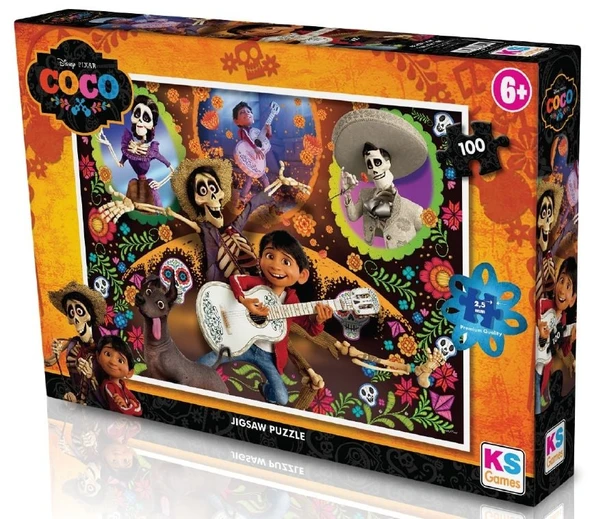 PARAPLY KS Puzzle 100 Parça Coco Kız Erkek Çocuk Oyuncak Eğitici Oyuncaklar ürün görseli 1
