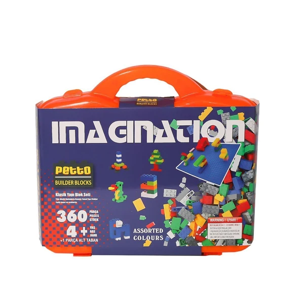 PARAPLY PBB480-1 Çantalı Petto Blok Seti 480 Parça-Gepettoys Kız Erkek Çocuk Oyuncak Eğitici Oyuncaklar ürün görseli 1
