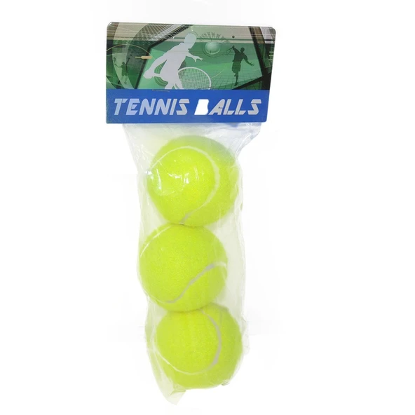 PARAPLY KZL-1705004 Tenis Topu 3'lü Kız Erkek Çocuk Oyuncak Eğitici Oyuncaklar ürün görseli 1