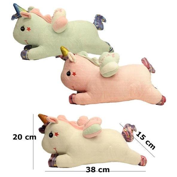 PARAPLY HS-12307 PELUŞ Unicorn-PŞA Kız Erkek Çocuk Oyuncak Eğitici Oyuncaklar ürün görseli 1