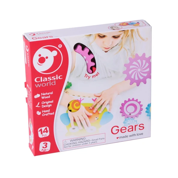 PARAPLY Classic World Ahşap Çarklar Kız Erkek Çocuk Oyuncak Eğitici Oyuncaklar ürün görseli 1