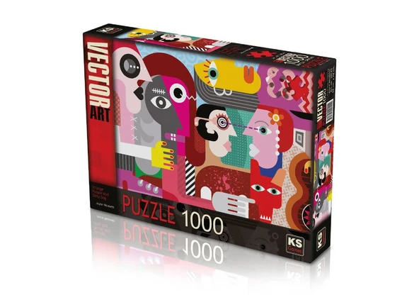 PARAPLY KS Puzzle 1000 Parça Strange People And Dirty Dog Kız Erkek Çocuk Oyuncak Eğitici Oyuncaklar ürün görseli 1