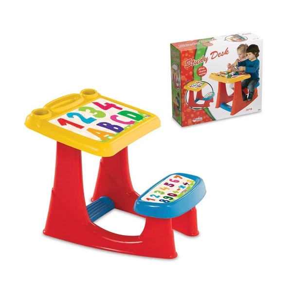 PARAPLY 03052 Dede Çalışma Masası Kız Erkek Çocuk Oyuncak Eğitici Oyuncaklar ürün görseli 1