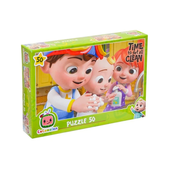 PARAPLY CO7779 Cocomelon 50 Parça Çocuk Puzzle -Laço Kız Erkek Çocuk Oyuncak Eğitici Oyuncaklar ürün görseli 1