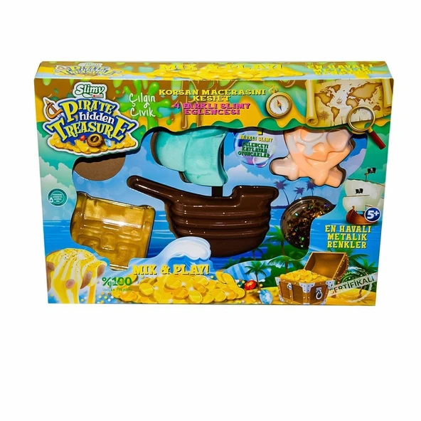 PARAPLY 33487 Slimy Süper Set Korsan Kız Erkek Çocuk Oyuncak Eğitici Oyuncaklar ürün görseli 1