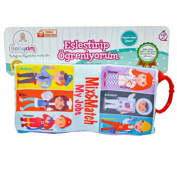PARAPLY URT003-20 Eşleştirip Öğreniyorum Meslekler - Birlik Toys Kız Erkek Çocuk Oyuncak Eğitici Oyuncaklar ürün görseli 1