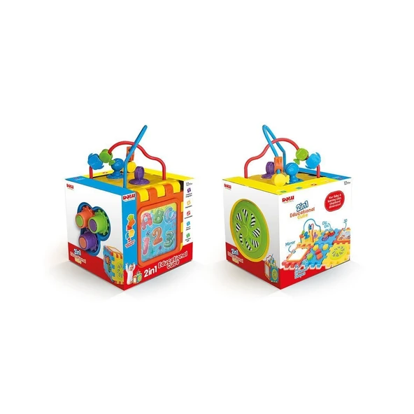 PARAPLY 5092 2 in 1 Eğitici Küp ve Puzzle Kız Erkek Çocuk Oyuncak Eğitici Oyuncaklar ürün görseli 1