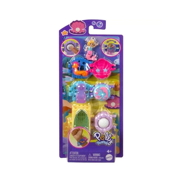 PARAPLY HKV67 Polly Pocket Bileklik Olabilen Sevimli Oyun Setleri -1adet stokta olan gönderilir Kız Erkek Ço ürün görseli 1