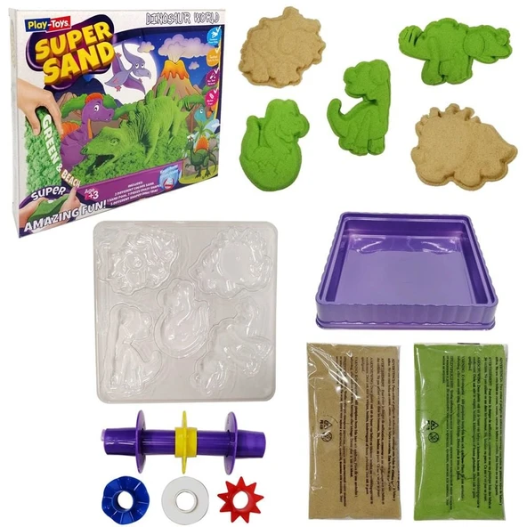 PARAPLY PlayToys Dinazorların Dünyası Oyun Kumu Super Sand Kız Erkek Çocuk Oyuncak Eğitici Oyuncaklar ürün görseli 1